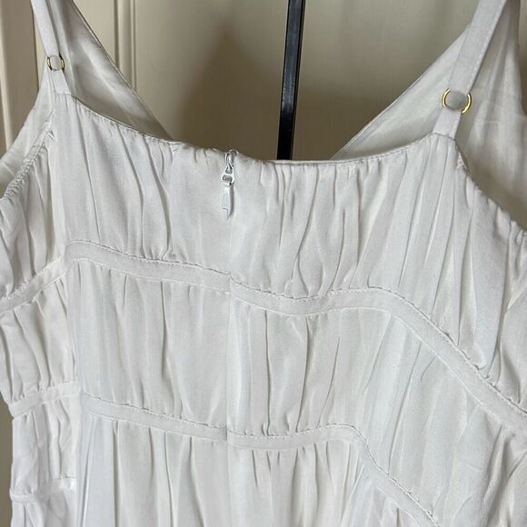 Trina Turk GEMMA DRESS White Tiered Maxi Sun Dress Size 12 Nwt - Picture 8 of 9